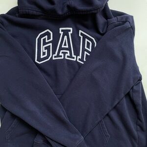 GAP Dark Blue Pullover Hoodie with White Logo Tag